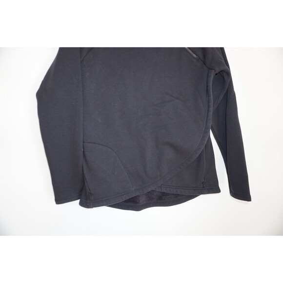 Athleta Sweater Womens Medium Black Pullover 1/4 Zip Mock Neck Athleisure - Picture 3 of 8